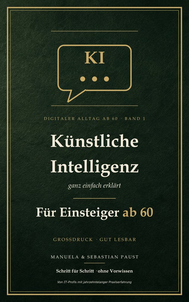 Buchcover: Künstliche Intelligenz – ganz einfach erklärt (Digitaler Alltag ab 60, Band 1)